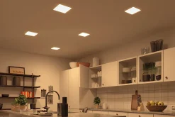 Spot encastrable LED IP44 15W blanc froid et blanc chaud 1600lm L.18,5 x l.18,5 cm Paulmann, Veluna Varifit