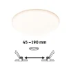 Spot encastrable LED IP44 21W blanc chaud 2350lm ⌀21,5cm Paulmann, Veluna Varifit