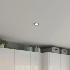 Spot encastrable LED IP65 3,3W aluminium brossé 450lm Ø8,5cm GoodHome, Bolivar