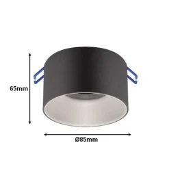 Spot Encastrable LED NOIR et BLANC pour Intérieur - SILUMEN - Aluminium