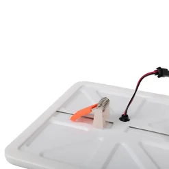 Spot encastrable LED SUMA 21,5 cm metal plastique blanc style moderne dimmable profondeur 3,2 cm