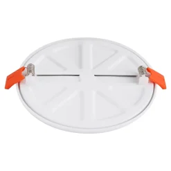 Spot encastrable LED SUMA 15,5 cm metal plastique blanc style moderne dimmable profondeur 3,2 cm