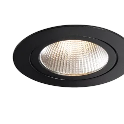 Spot encastrable noir 9,5 cm avec LED 1015 lm Dimmable IP65 - Gaius