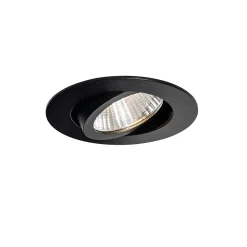Spot encastrable noir 6,8 cm avec LED 545 lm Dimmable IP65 - Gaius
