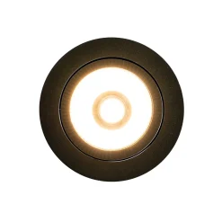 Spot encastrable noir 9,5 cm avec LED 1015 lm Dimmable IP23 - Gaius