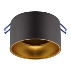 Spot Encastrable Noir et Or pour Ampoule GU10 - Silumen - Aluminium