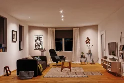 Spot encastrable Nova GU10 4000K IP44 470lm Ø6,8cm acier brossé Paulmann