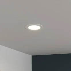 Spot encastrable Octave LED intégrée blanc neutre IP20 850lm 10W Ø17xH.2,4cm blanc GoodHome