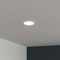 Spot encastrable Octave LED intégrée blanc neutre IP20 380lm 4,5W Ø12xH.2,4cm blanc GoodHome