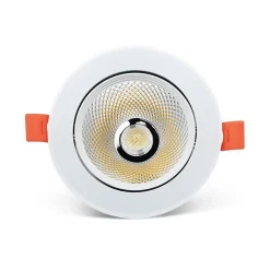Spot Encastrable Orientable Led COB 5W 4000k Rond Blanc