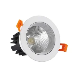 Spot Encastrable Orientable Led COB 5W 4000k Rond Blanc