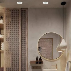 Spot encastrable orientable GU10 IP65 métal blanc plafond salle de bain Lagos Light Prestige