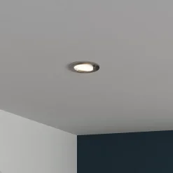 Spot encastrable Quimby LED intégrée blanc neutre IP20 dimmable 350lm 5.5W Ø8.5xH.5.2cm chrome GoodHome