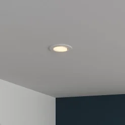 Spot encastrable Quimby LED intégrée blanc chaud IP20 dimmable 350lm 5.5W Ø8.5xH.5.2cm blanc GoodHome