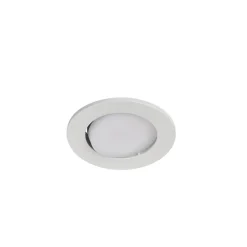 Spot encastrable Quimby LED intégrée blanc chaud IP20 dimmable 350lm 5.5W Ø8.5xH.5.2cm blanc GoodHome