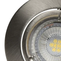 Spot encastrable Salk GU10 blanc chaud IP20 450lm 4.9W Ø8.5xH.9.4cm chrome GoodHome