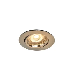 Spot encastrable Salk GU10 blanc chaud IP20 450lm 4.9W Ø8.5xH.9.4cm chrome GoodHome