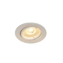 Spot encastrable Salk GU10 blanc chaud IP20 450lm 4.9W Ø8.5xH.9.4cm blanc GoodHome