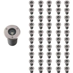 Spot Extérieur Encastrable LED IP65 220V Sol 3W 45 degrés (Pack de 50) - Blanc Chaud 2300K - 3500K - SILAMP