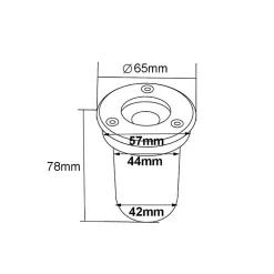 Spot Extérieur Encastrable LED IP65 220V Sol 3W 45 degrés (Pack de 50) - Blanc Froid 6000K - 8000K - SILAMP