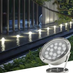 Spot Extérieur Orientable 36W IP68 DC24V - Blanc Neutre 4000K - 5500K - SILAMP