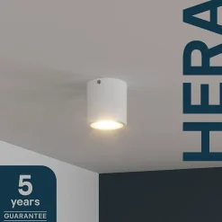 Spot Hera LED intégrée blanc chaud IP20 850lm 12W Ø8,5cm blanc GoodHome