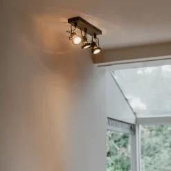 Spot industriel anthracite 3 lumières orientable et inclinable - Suplux