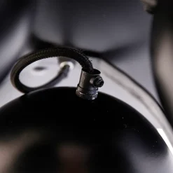 Spot industriel noir avec laiton 3 lumières - Haicha