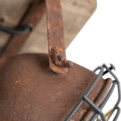 Spot intelligent marron rouille avec bois avec 4 WiFi GU10 - Gina