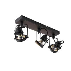 Spot intelligent noir 3 lumières avec Wifi GU10 - Suplux