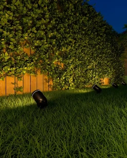 Spot LED à piquer connecté Smart noir RGBW IP54 4,4W 380lm Calex