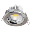 Spot LED downlight rond Mat chrome 5W (Eq. 50W) Diam 90mm
