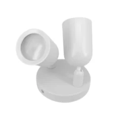 Spot LED en Saillie Double Orientable BLANC pour Ampoule GU10 - SILAMP