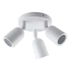Spot LED en saillie Triple Orientable BLANC pour ampoule GU10 - SILUMEN - Classe énergétique A+