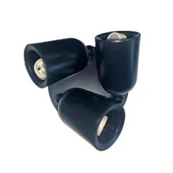 Spot LED en saillie Triple Orientable NOIR pour ampoule GU10 - SILUMEN - Noir