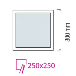 Spot LED Encastré 30W 3000 lm IP20 3CCT 3000K/4000K/6500K carré blanc downlight LED encastrable ALEXIS-SQ HOROZ