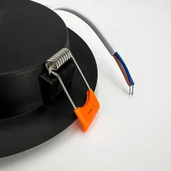 Spot LED Encastré 9W 780 lm IP20 3CCT 3000K/4000K/6500K rond noir downlight LED encastrable ALEXIS HOROZ