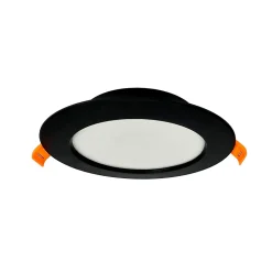 Spot LED Encastré 9W 780 lm IP20 3CCT 3000K/4000K/6500K rond noir downlight LED encastrable ALEXIS HOROZ
