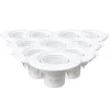 Spot LED Encastrable - SILUMEN - Rond Blanc 8W - Blanc Chaud 2300K - 640 Lumens - IP40
