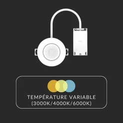 Spot LED encastrable - Silumen - 6W - Dimmable CCT - Blanc - IP65
