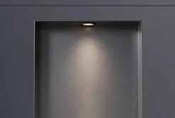 Spot LED encastrable avec cadre noir mat, lumière réglable blanc neutre -45x22,3cm - IP65