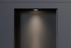 Spot LED encastrable avec cadre noir mat, lumière réglable blanc neutre -45x22,3cm - IP65