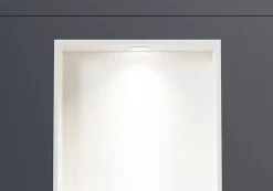 Spot LED encastrable avec cadre Blanc mat, lumière réglable blanc neutre - 45x22,3cm - IP65