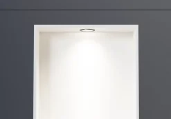 Spot LED encastrable avec cadre Chrome, lumière réglable blanc neutre - 45x22,3cm - IP65