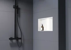 Spot LED encastrable avec cadre Chrome, lumière réglable blanc neutre - 45x22,3cm - IP65