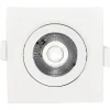 Spot LED encastrable carré blanc 5W IP20 3000K