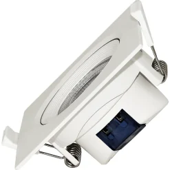 Spot LED encastrable carré blanc 5W IP20 3000K