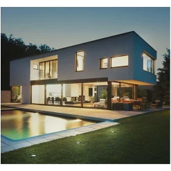 Spot LED Encastrable Carré Sol/Mur 1,5W 4000K IP65 Alu Brossé