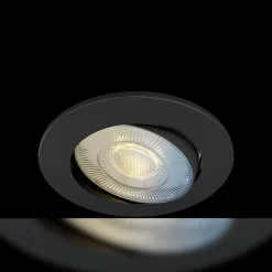 Spot LED encastrable connecté Smart dimmable noir IP20 345lm Calex