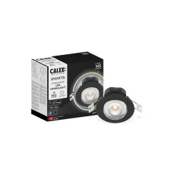 Spot LED encastrable connecté Smart dimmable noir IP20 345lm Calex